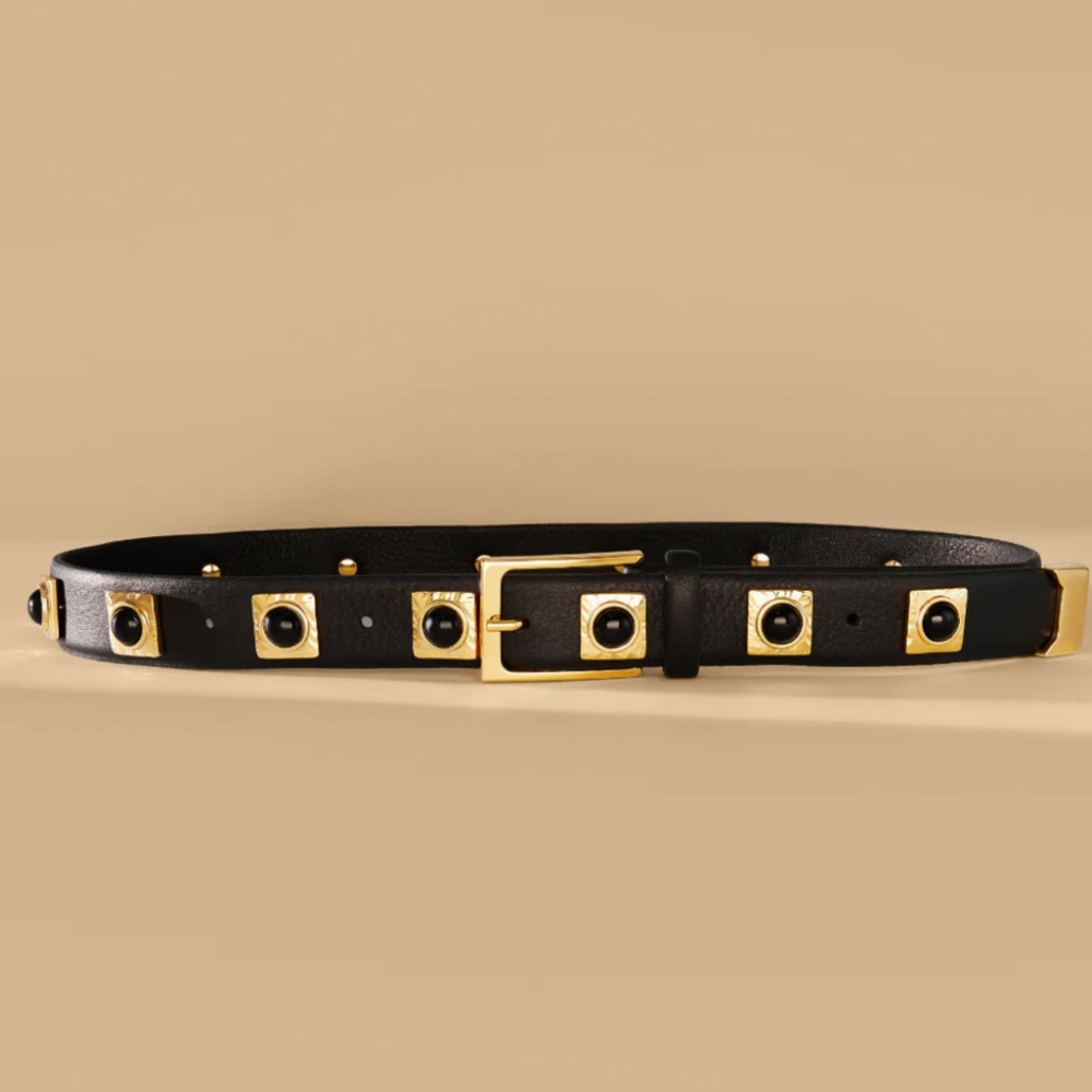 BRAND NEW🙌🏻 Aureum Belt No. 2 Black w/ Gold (XS/S or Jean size 26 - 30)